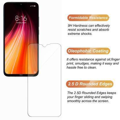YOFO Tempered Glass Guard for Mi Redmi Note 8  (Pack of 1)