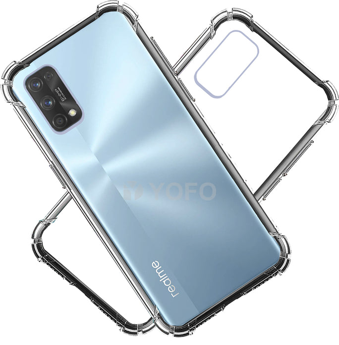 YOFO Rubber Shockproof Soft Transparent Back Cover for Realme 7Pro