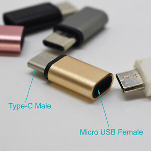 YOFO Micro USB (Type B) Female to Micro USB Type-C Male Convert Connector Support Charge - Pack Of 1