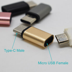 YOFO Micro USB (Type B) Female to Micro USB Type-C Male Convert Connector Support Charge & Data Sync- Pack Of 1