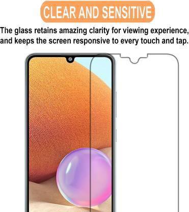 YOFO Tempered Glass Guard for Samsung Galaxy A32  (Pack of 1)