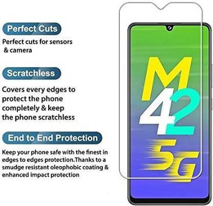 YOFO Tempered Glass Guard for Samsung Galaxy M42 5G  (Pack of 1)