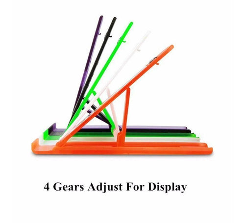 YOFO Mini Foldable 4 Steps Adjustable Universal mobile Stand multi colour