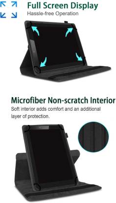 YOFO iPad 2 / 3 / 4 Case, 360 Degree Rotating Stand Folio Case PU Leather Rotating Stand Cover (Black)