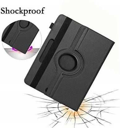 YOFO iPad 2 / 3 / 4 Case, 360 Degree Rotating Stand Folio Case PU Leather Rotating Stand Cover (Black)