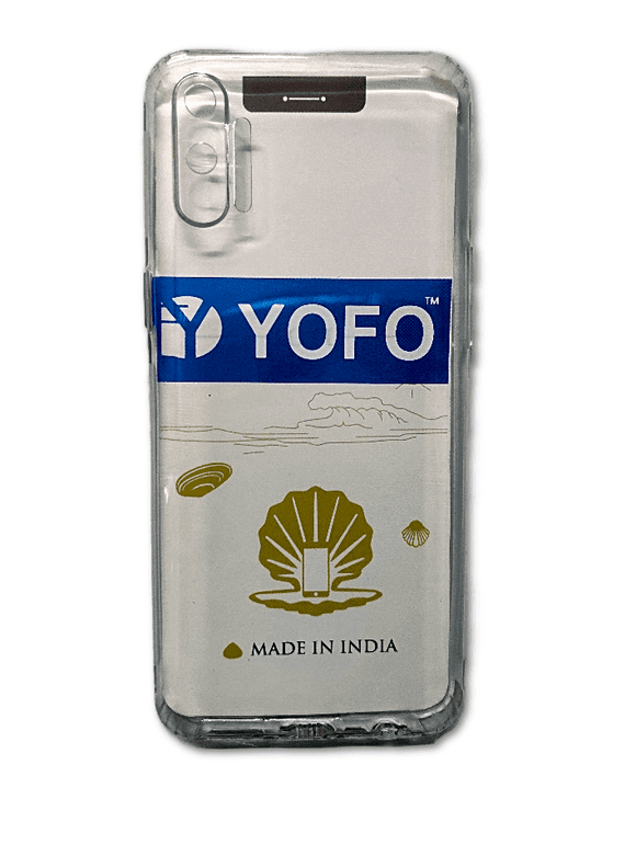 YOFO Camera Protection Back Case Cover for Realme C3 (Transparent) with Dust Plug