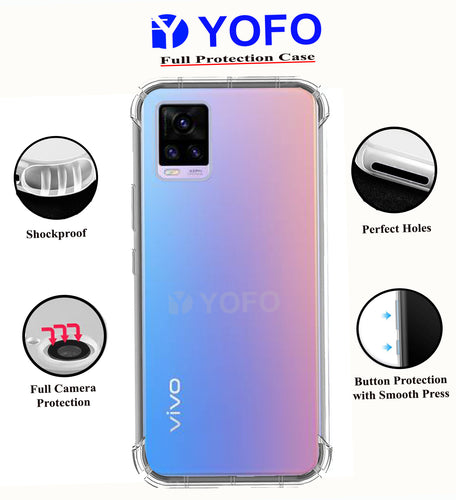 YOFO Shockproof Back Cover for Vivo V20 - All Sides Protection Case (SALE)