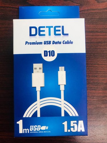 DETEL Premium Micro USB Data Cable 1.5A Fast Charging & Data Sync-TYPE B