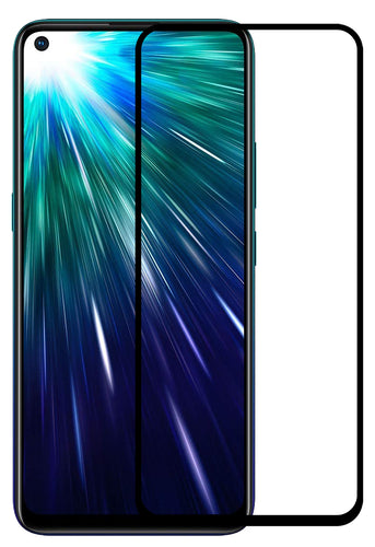 YOFO HD D+ Edge to Edge Full Screen Coverage Tempered Glass for Vivo Z1 Pro- Full Glue Gorilla Glass (Black)