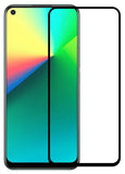 YOFO HD D+ Edge to Edge Full Screen Coverage Tempered Glass for Realme 7i - Full Glue Gorilla Glass (Black)